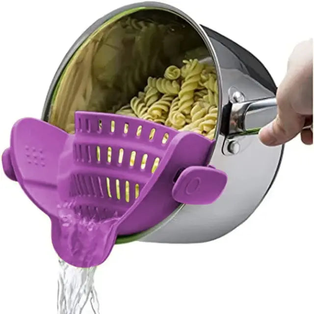 Clip-on Silicone Drainer Strainer