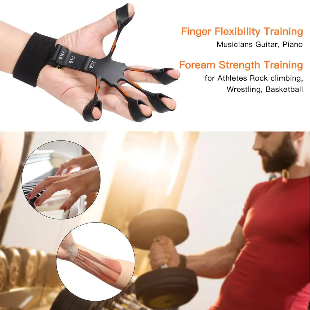 Silicone Finger Trainer Wrist Strength Exercise