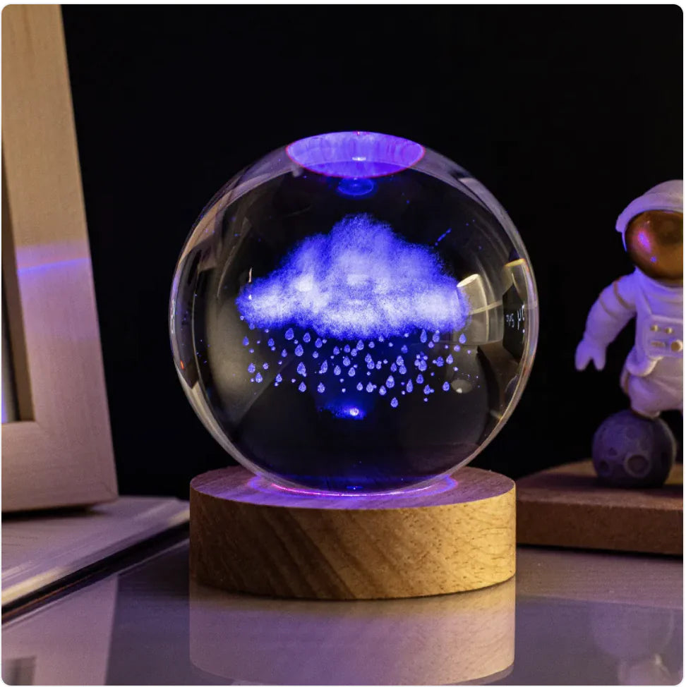 Boule lumineuse en cristal Stellar Dream